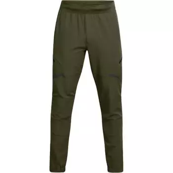 Under Armour Unstoppable Cargo Logo Однотонные брюки для улицы расслабленного кроя средней посадки Мужские низы Темно-зеленый 1352026-391 L