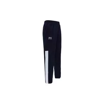 Under Armour Мужские брюки Woven Series Retro Sports Color Block с принтом логотипа, свободный крой, трикотажные брюки, темно-синие 1352031-410 L