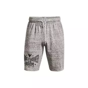 Under Armour Мужские шорты для тренировок Johnson Series с принтом логотипа в виде буквы, серые 1370459-112 M