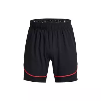Under Armour Мужские шорты для тренировок с принтом логотипа Challenger Pro и эластичным поясом, черные 1379453-001 M