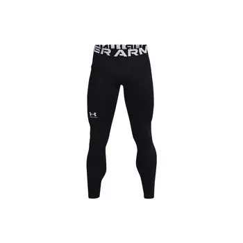 Under Armour Мужские спортивные брюки средней посадки с логотипом ColdGear® Letter, облегающие, черные, 1366075-002 2XL