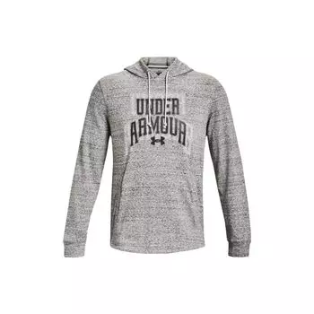 Under Armour Мужские толстовки с капюшоном свободного кроя с принтом ретро-букв серые 1379766-114 3XL