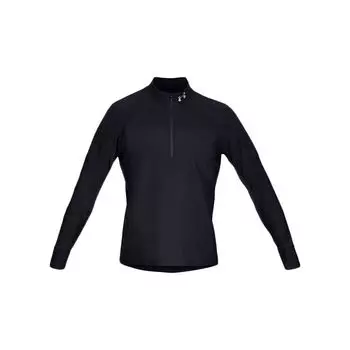 Under Armour Мужские топы для бега и фитнеса с длинным рукавом на молнии 1/2, черные 1326595-001 XXXL