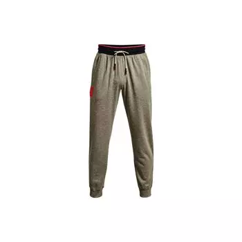 Under Armour Мужские тренировочные брюки Solid Logo цвета лайм-белый 1361759-279 S