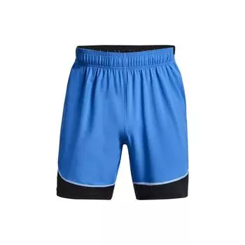 Under Armour Мужские тренировочные шорты Challenger Pro Letter Logo Print с эластичной талией, светло-голубые 1379453-464 L