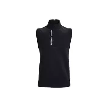 Under Armour Мужской жилет с принтом логотипа и полумолнией, повседневный, черный 1366281-001 XL