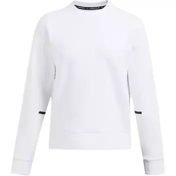 Under Armour Неудержимый флисовый свитер с капюшоном модная дышащая свободная толстовка с длинным рукавом женская толстовка белая 1387883-100 XL
