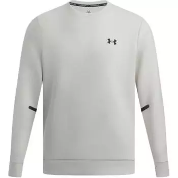 Under Armour Неудержимый логотип круглый вырез спортивная мода длинный рукав толстовка мужская толстовка Peak-White 1381688-110 XL