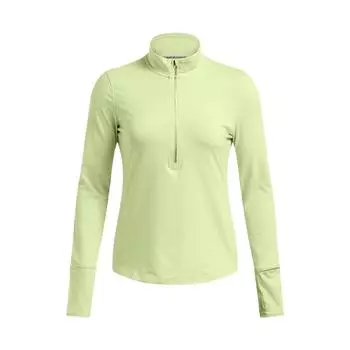 Under Armour однотонная быстросохнущая футболка с воротником-стойкой и длинным рукавом для фитнеса, женские топы, зеленый цвет 1379349-383 XL