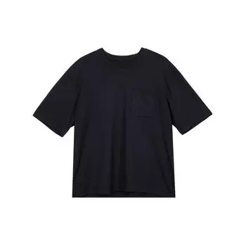 Under Armour Однотонная дышащая тренировочная футболка с карманом и круглым вырезом с коротким рукавом для мужчин, черная 1382805-001 XL