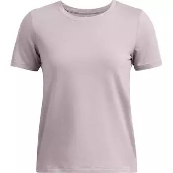 Under Armour Однотонная дышащая удобная футболка с коротким рукавом для женщин, топы светло-фиолетового цвета 1379155-015 M