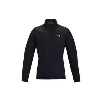 Under Armour Однотонная флисовая куртка для гольфа с воротником-стойкой на молнии, мужские куртки, черный цвет 1364642-001 S