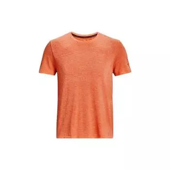 Under Armour Однотонная футболка с коротким рукавом для бега Мужские топы Оранжевый 1375692-816 L