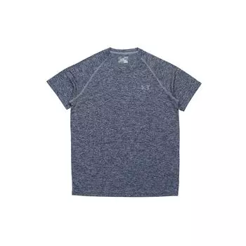 Under Armour Однотонная футболка для фитнеса, бега, быстросохнущая, повседневная, спортивная, с круглым вырезом, коротким рукавом, реглан, мужские топы, темно-серые 1228539-414 S