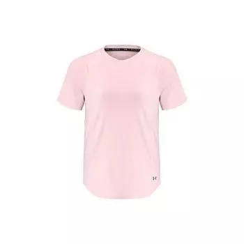 Under Armour Однотонная футболка для фитнеса и тренировок с круглым вырезом, облегающая, с коротким рукавом, женская, розовая 1368178-676 XS