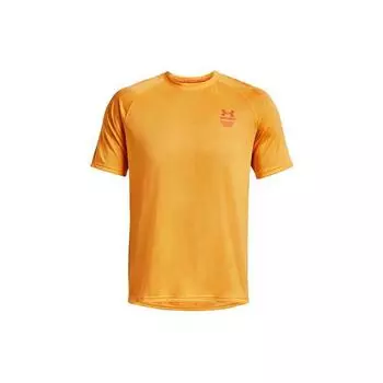 Under Armour однотонная футболка прямого кроя с коротким рукавом мужская желтая 1372607-782 XS