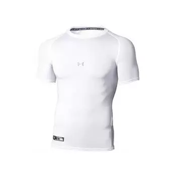 Under Armour Однотонная футболка с круглым вырезом и коротким рукавом Мужские топы Белый 1358643-100 L