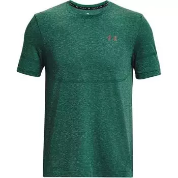 Under Armour Однотонная футболка с круглым вырезом и коротким рукавом для мужчин, цвет зеленый 1376781-322 M