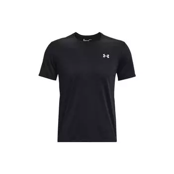 Under Armour однотонная футболка с круглым вырезом и короткими рукавами, мужские топы, черный 1369743-001 S