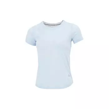 Under Armour Однотонная футболка с круглым вырезом, женские топы, светло-голубой 1361371-438