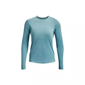 Under Armour Однотонная футболка с круглым вырезом и длинным рукавом, женские топы, синяя 1375699-400 XL