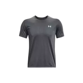 Under Armour Однотонная футболка с круглым вырезом и коротким рукавом для мужчин, серая 1369743-012 S