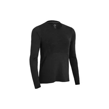 Under Armour Однотонная футболка с круглым вырезом и длинным рукавом, женские топы, черный цвет 1375699-001 S