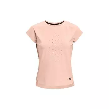 Under Armour Однотонная футболка с круглым вырезом, облегающая, женская, розовая 1365270-664 S