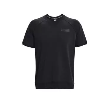 Under Armour Однотонная футболка с круглым вырезом и коротким рукавом для тренировок, мужские топы, черная 1379687-001 L