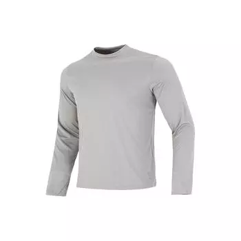 Under Armour Однотонная футболка с круглым вырезом и вырезом под большой палец, мужские топы, светло-серые 1373733-294 XL