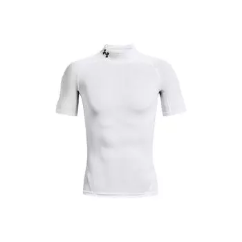 Under Armour Однотонная футболка с высоким воротом и коротким рукавом, мужская, белая 1372586-100 S