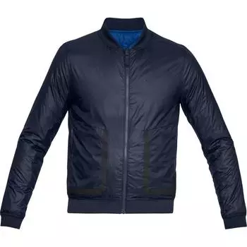 Under Armour Однотонная хлопковая куртка с круглым вырезом Мужские куртки Academy-Blue 1306450-408 S