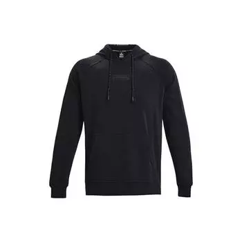 Under Armour однотонная хлопковая трикотажная толстовка с капюшоном для тренировок мужская толстовка черная 1379684-001 S