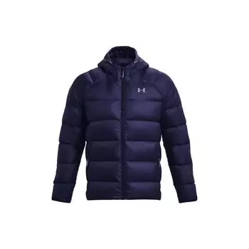 Under Armour Однотонная куртка с капюшоном и длинными рукавами на молнии, мужские куртки, синяя 1372651-410 XXL