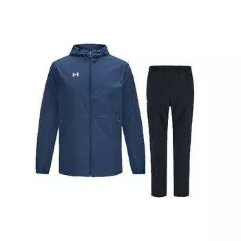 Under Armour Однотонная куртка с капюшоном и длинными рукавами, повседневные спортивные брюки со средней посадкой, мужские комплекты 21600411-408+21600709-001 M