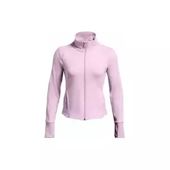 Under Armour Однотонная куртка с воротником-стойкой и застежкой-молнией, реглан, длинный рукав, женские куртки, розовые 1379157-543 XS