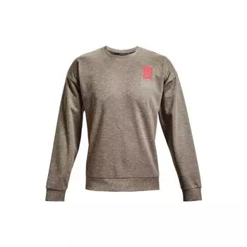 Under Armour Однотонная мужская толстовка с круглым вырезом и буквенным принтом, серая 1361757-279 M