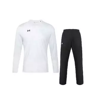 Under Armour Однотонная облегающая футболка с круглым вырезом и длинные брюки, повседневный спортивный комплект для мужчин 22600307-100+21500737-001 M