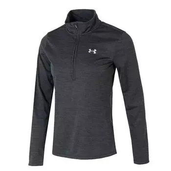 Under Armour Однотонная Повседневная Фитнес Тренировочная Беговая Удобная Футболка с Длинным Рукавом Женские топы Черный 1384249-001 XL