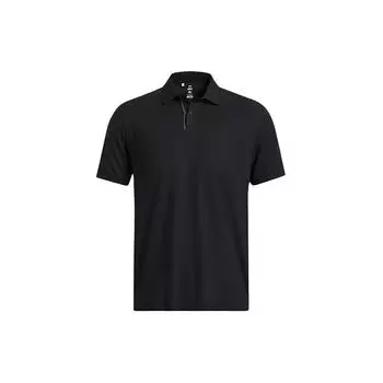 Under Armour Однотонная повседневная рубашка поло с коротким рукавом для мужчин, черная 1385128-001 M