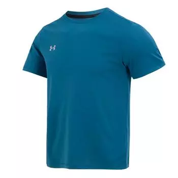 Under Armour однотонная повседневная тренировочная футболка с круглым вырезом и короткими рукавами, мужские топы, синие 23500505-343 L