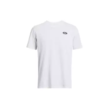 Under Armour Однотонная повседневная тренировочная футболка с коротким рукавом для мужчин, топы, белая 1382902-100 L