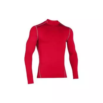 Under Armour Однотонная рубашка для тренировок с круглым вырезом и принтом логотипа, с длинным рукавом, мужская красная 1265648-600 M