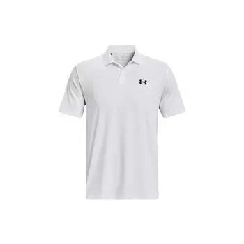 Under Armour Однотонная рубашка-поло прямого покроя с коротким рукавом, мужская, белая 1377374-100 XL
