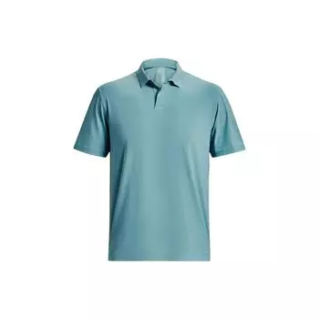 Under Armour Однотонная рубашка поло с двойной застежкой, мужская, цвет синий 1377362-400 S
