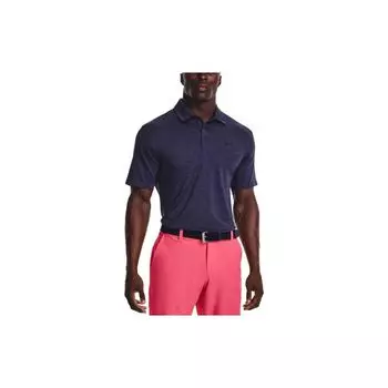 Under Armour Однотонная рубашка-поло с коротким рукавом для гольфа, мужская, темно-синяя 1378673-410 M