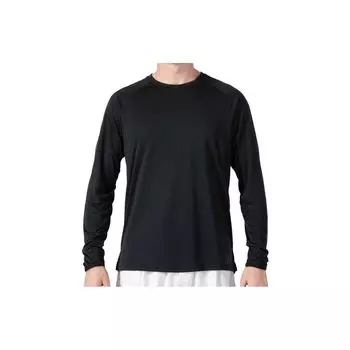 Under Armour Однотонная спортивная футболка для бега и фитнеса с круглым вырезом, повседневная дышащая футболка с длинным рукавом, мужские топы, черная 1374328-001 S