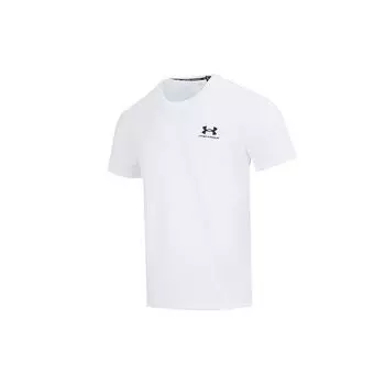 Under Armour однотонная спортивная футболка для тренировок по бегу с короткими рукавами, мужские топы, белые 1373997-100 3XL