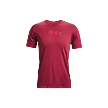 Under Armour Однотонная спортивная футболка с логотипом и круглым вырезом, розовая, для мужчин 1371264-664 XL