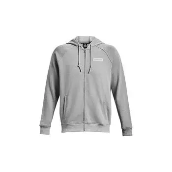 Under Armour Однотонная спортивная повседневная куртка с капюшоном и застежкой-молнией, мужские куртки Modern-Gray 1382112-011 L